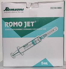 SYRINGE 5ML -100PC (ROMSONS)